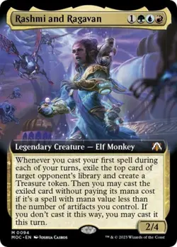 Rashmi and Ragavan (Extended Art) - MOC MTG - Light Play - Image 1