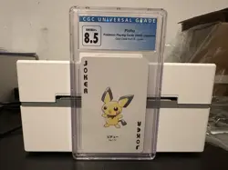 Pichu 2000 Pokemon Playing Cards Japanese Gold Deck Part 2-Joker CGC 8.5 - Image 1