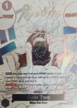 Bandai One Piece CCG Gear Two OP11-080 Rare Foil Alt Art Event Card - Image 1