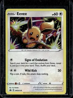 Pokemon Eevee SWSH118 Sword Shield Promo NM Black Star Promo Card - Image 1