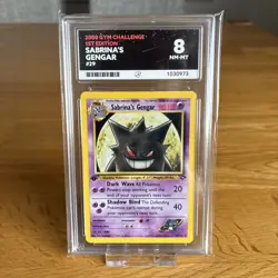 Sabrina’s Gengar 29/132 1st Edition 2000 Gym Challenge ACE 8 (NM-MT) Graded Card - Image 1