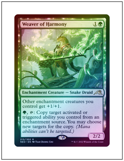 1x Weaver of Harmony, Foil, Magic MTG NM - Image 1
