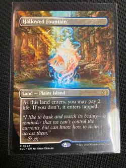 Hallowed Fountain (Borderless) - MTG Lorwyn Eclipsed ECL 0347 - Reg Double Sided - Image 1