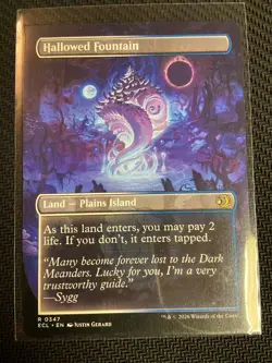 Hallowed Fountain (Borderless) - MTG Lorwyn Eclipsed ECL 0347 - Reg Double Sided - Image 2
