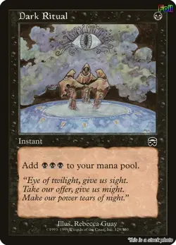 Dark Ritual [MMQ - 129] - LP [Foil] TCG MTG - Image 1