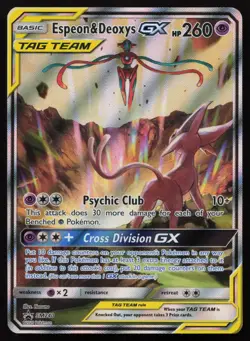 Espeon & Deoxys GX SM240 Holo Promo SM Promos Pokemon English NM - Image 1