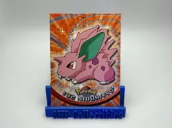 Nidoran #32 Non Holo Blue Logo Topps Pokemon TV Animation Edition Near Mint NM - Image 1