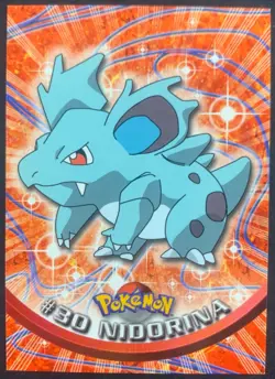 Pokemon Card Nidorina #30 TOPPS Series 1 Blue Logo 1st Print NEAR MINT Non-Holo! - Image 1