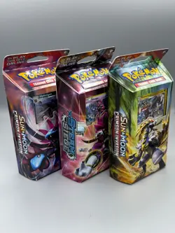 Pokemon Sun & Moon Starter Decks x3 – Sealed – Destruction/Thunder/Lightning - Image 1