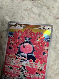 Flamigo Holo Illustration Rare SV02: Paldea Evolved 227/193 Pokemon NM - Image 3