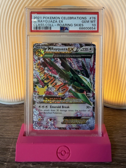 2021 Pokemon Celebrations Classic Collection M Rayquaza EX #76/108 PSA 10 - Image 1