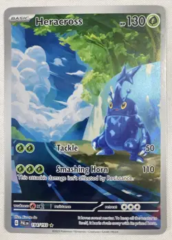 Heracross IR 194/193 Sv02: Paldea Evolved Illustration Rare Holo Pokemon TCG NM - Image 1