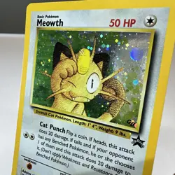Pokemon Meowth (10/58) Wizards Black Star Promos MP HOLO - Image 2