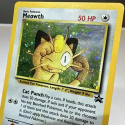 Pokemon Meowth (10/58) Wizards Black Star Promos MP HOLO - Image 3