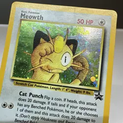 Pokemon Meowth (10/58) Wizards Black Star Promos MP HOLO - Image 4