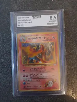 Pokemon Blaine`s Charizard 006 Holo Japanese GYM 2 Challenge - AOG 8.5 - Image 2