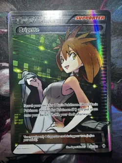 Pokemon TCG Brigette Breakthrough 161/162 Holo Full Art LP - Image 1