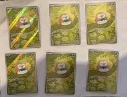 Pokemon TCG Rowlet 090/088 Perfect Order Illustration Rare NM - Image 1