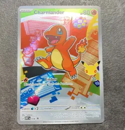 First Partner Illustration Charmander Promo Full Art Holo 038 Pokemon TCG - Image 1
