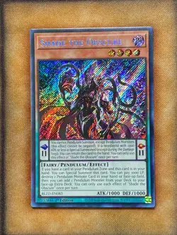 Yugioh Shade The Obscure BLZD-EN083 Secret Rare 1st Ed NM - Image 1
