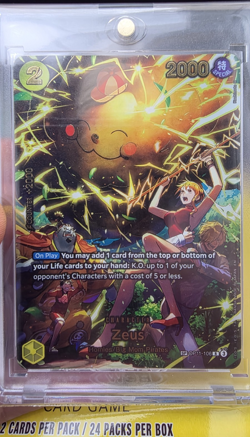 Bandai One Piece CCG Zeus Holo Special R 2000 Power OP11-106 SP Card - Image 1