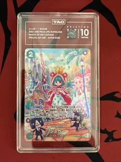 One Piece Sugar SP OP04-024 Wings of The Captain PRISTINE TAG 10 - Image 1