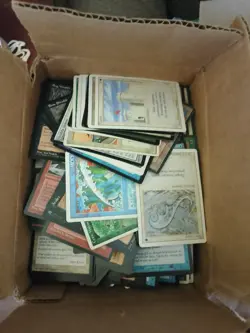 Box Of Vintage Magic The Gathering Cards - Image 1