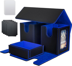 MTG Deck Box, 3-In-1 MTG Commander Deck Storage with Dice Tray, 4 Dividers & 2 C - Image 1