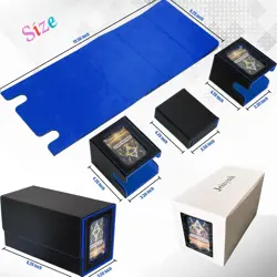 MTG Deck Box, 3-In-1 MTG Commander Deck Storage with Dice Tray, 4 Dividers & 2 C - Image 2