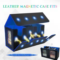 MTG Deck Box, 3-In-1 MTG Commander Deck Storage with Dice Tray, 4 Dividers & 2 C - Image 3