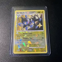Luxio Cracked Ice Holo Pop Series 8 8/17 & Heat Rotom Cracked Ice Pokemon Cards - Image 2