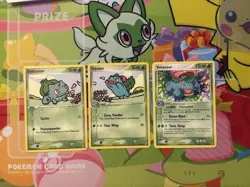 2006 POKEMON EX CRYSTAL GUARDIANS 3 CARD LOT - BULBASAUR, IVUSAUR, & VENUSAUR - Image 1