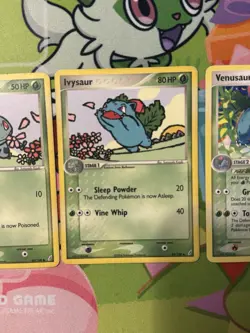 2006 POKEMON EX CRYSTAL GUARDIANS 3 CARD LOT - BULBASAUR, IVUSAUR, & VENUSAUR - Image 4