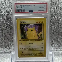 Pokemon PSA 10 Pikachu 1st Edition German Base Set - Image 1