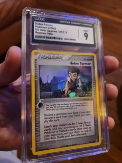 (POP 3) Pokemon CGC 9 Mint EX Delta Species Reverse Holo Holon Farmer 91/113 - Image 1