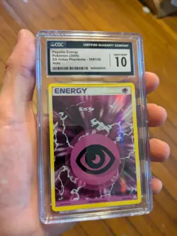 (POP 7) CGC 10 GEM MINT Pokemon Psychic Energy Holo EX Holon Phantoms 109/110 - Image 1