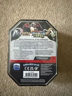 Paldean Fates Charizard ex Tin New And Sealed Pokemon TCG - Image 4