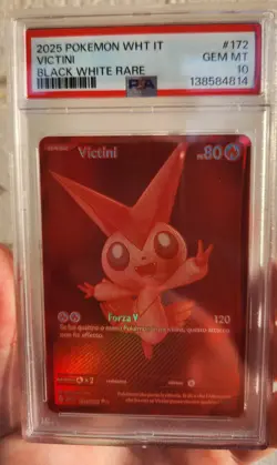 Pokemon PSA 10 Victini #172 BWR Red Rare Fuoco Bianco 2025 Italiano - Image 1