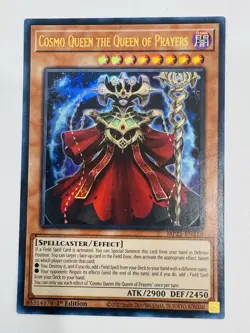Yu-Gi-Oh! TCG Cosmo Queen The Queen of Prayers 1st Edition Ultra Rare Nm - Image 1