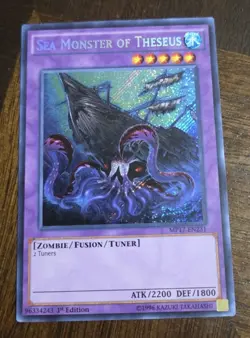 Yugioh Sea Monster of Theseus MP17-EN231 Secret Rare 1st Ed NM - Image 1
