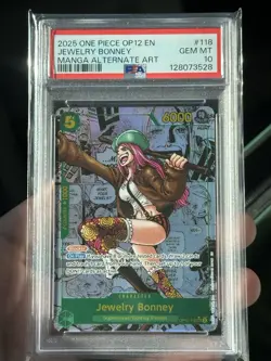 2025 One Piece OP12 Jewelry Bonney Manga Alternate Art PSA 10 - Image 1
