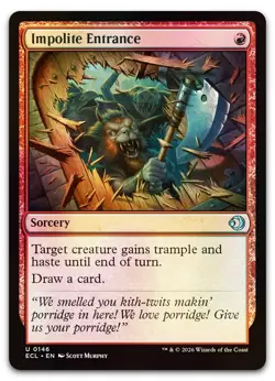 Impolite Entrance #146 (Foil) (NM) Lorwyn Eclipsed ECL Magic MTG - Image 1