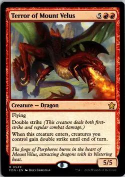 Terror of Mount Velus 549 Rare Foundations Magic: The Gathering Near Mint - Image 1