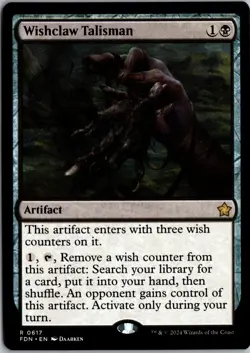 Wishclaw Talisman 617 Rare Foundations Magic: The Gathering Near Mint - Image 1