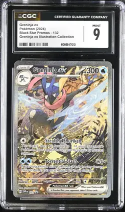 Greninja ex 132 Greninja ex Illustration Collection CGC 9 Graded Pokemon Card - Image 1