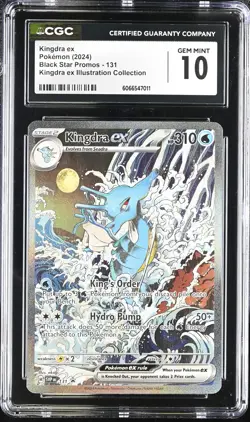 Kingdra ex 131 Kingdra ex Illustration Collection CGC 10 Graded Pokemon Card - Image 1
