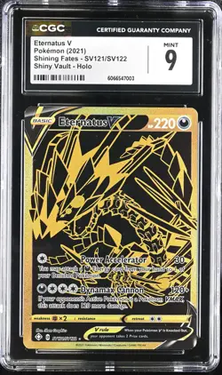Eternatus V SV121/SV122 Shining Fates CGC 9 Graded Pokemon Card - Image 1