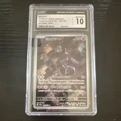 Pokemon Mewtwo CGC 10 183/165 Japanese Sv2a Card 151 2023 Art Rare Holo - Image 1