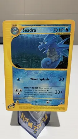 Carta Pokemon Seadra 58/147 Aquapolis Good Eng - Image 1