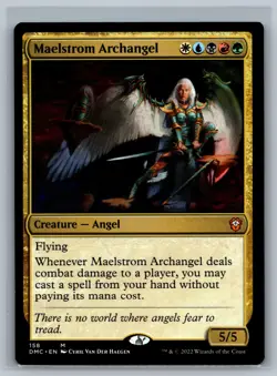 Magic MTG Commander: Dominaria United Maelstrom Archangel #158 TCG CCG - Image 1